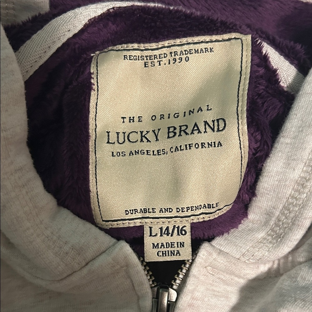 Lucky Brand Cream and Purple Jacket